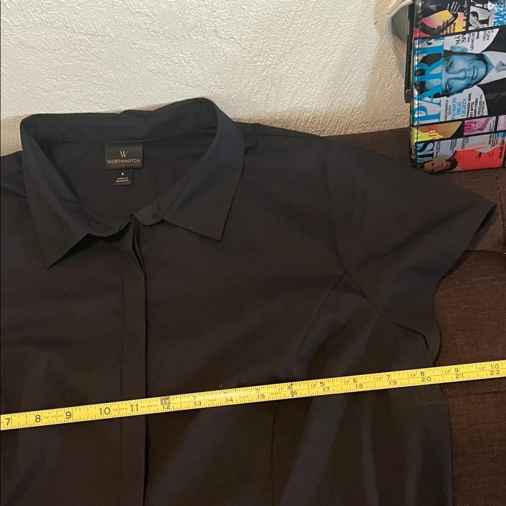 #0818+ Classic Black Women's Top - Picture 4 of 5